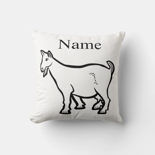 Cojín Decorativo Goat Animal Thunder_Cove (Anverso)