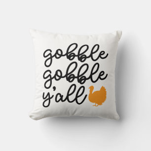 Cojín Decorativo Gobble y todos con Turquía