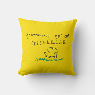 Cojín Decorativo Gobierno fuera REE SNEKDERECHA Bandera de Gadsden