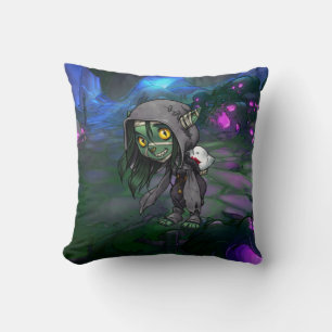 Cojín Decorativo Goblin lindo en la cueva