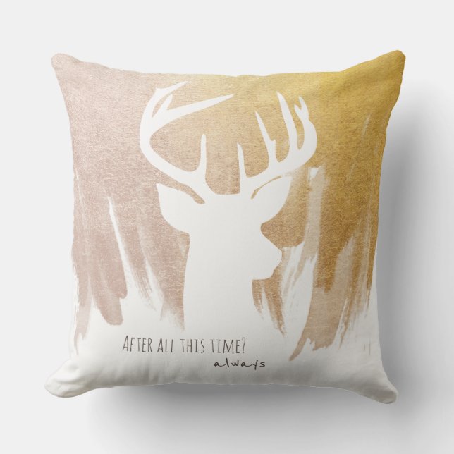 Cojín Decorativo Gold Deer Patronus Pillow (Anverso)
