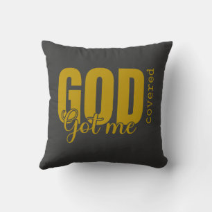 Cojín Decorativo Gold God hizo que me cubrieran - Christian basado