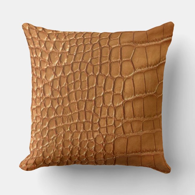 Cojín Decorativo Gold leather texture luxury  (Anverso)