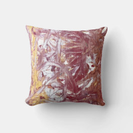 Cojín Decorativo Gold, Silver, Red, Rose Gold, Marble Artwork