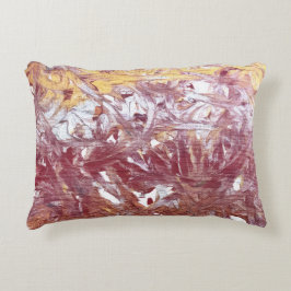 Cojín Decorativo Gold, Silver, Red, Rose Gold, Marble Artwork