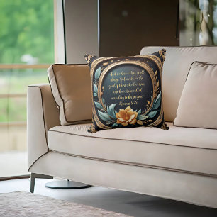Cojín Decorativo Gold Teal Verona Atardecer Personalizable