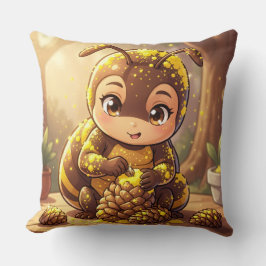 Cojín Decorativo Golden Bumblebee in Bloom Dance.12
