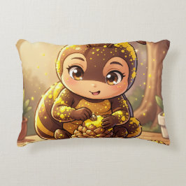 Cojín Decorativo Golden Bumblebee in Bloom Dance.12