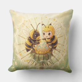 Cojín Decorativo Golden Bumblebee in Bloom Dance.5