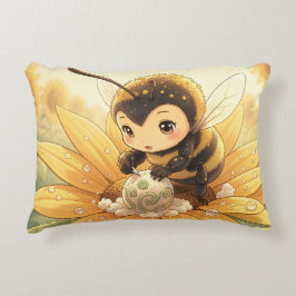 Cojín Decorativo Golden Bumblebee in Bloom Dance.8