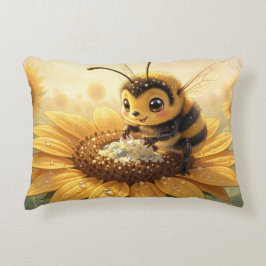 Cojín Decorativo Golden Bumblebee in Bloom Dance.9