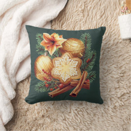 Cojín Decorativo Golden Christmas Star with Cinnamon