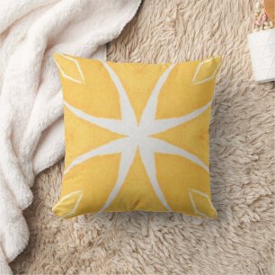 Cojín Decorativo Golden Geometric Sunburst