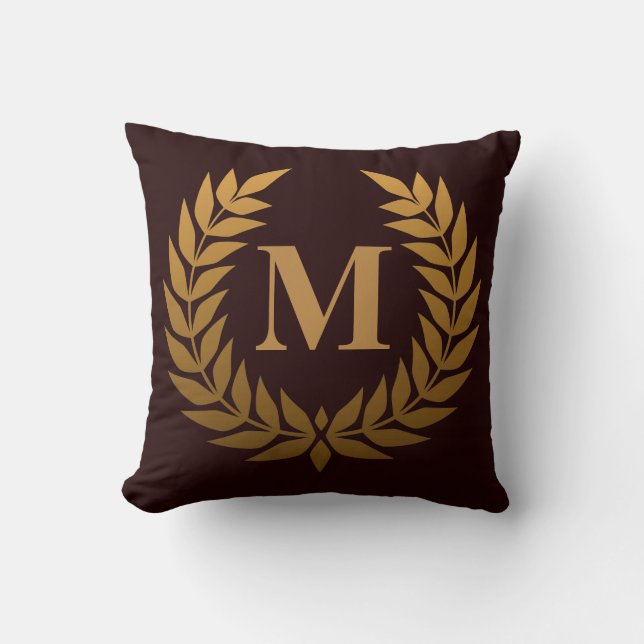 Cojín Decorativo Golden Laurel Wreathe (Anverso)