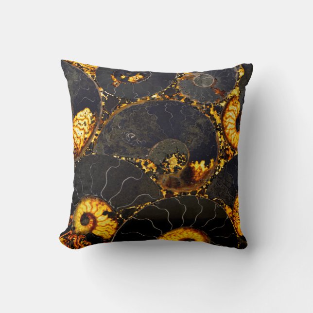Cojín Decorativo Golden Nautilus (Anverso)
