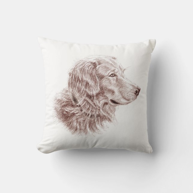Cojín Decorativo Golden Retriever (Anverso)
