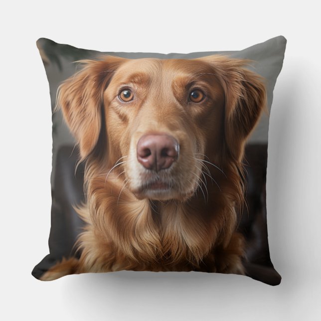 Cojín Decorativo Golden Retriever (Anverso)