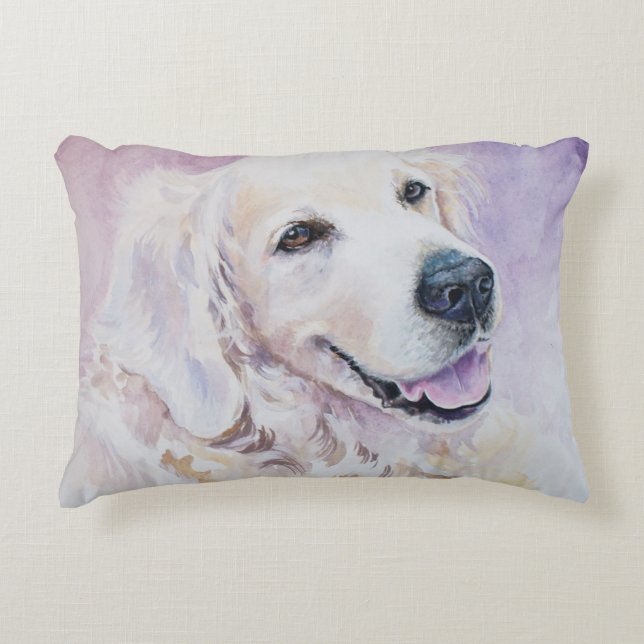 Cojín Decorativo Golden retriever (Anverso)