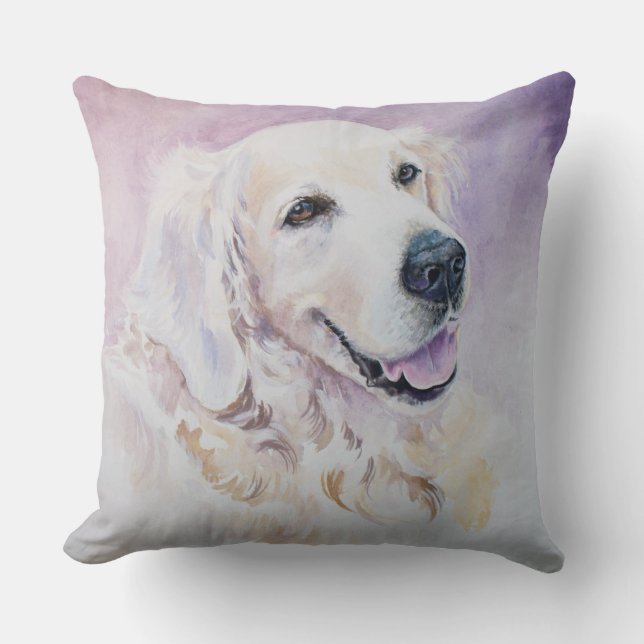 Cojín Decorativo Golden retriever (Anverso)