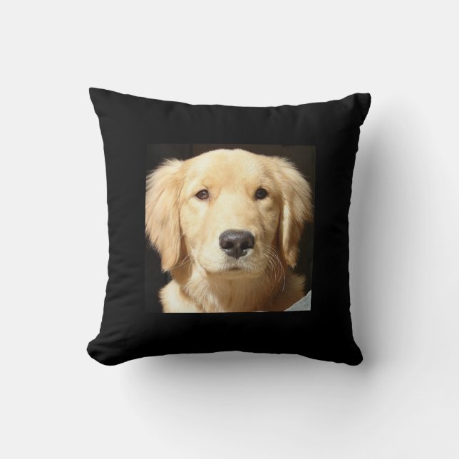Cojín Decorativo Golden Retriever Closeup (Anverso)