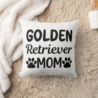 Cojín Decorativo Golden Retriever Mom Funny cita