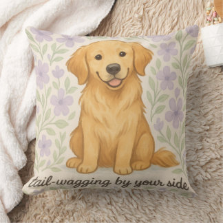 Cojín Decorativo Golden Retriever Throw Pillow Gift for Dog Lovers 