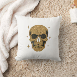 Cojín Decorativo Golden Skull