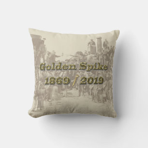 Cojín Decorativo Golden Spike Transcontinental Railroad Sesquincent