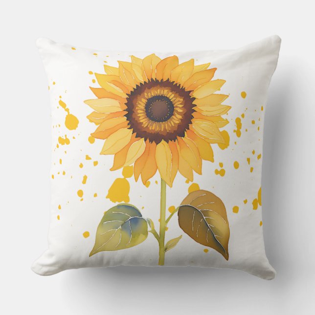 Cojín Decorativo Golden Sunburst (Anverso)