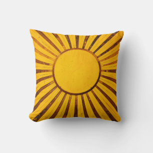 Cojín Decorativo Golden Sunburst