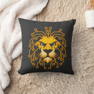 Cojín Decorativo Golden Tech Lion Throw Pillow
