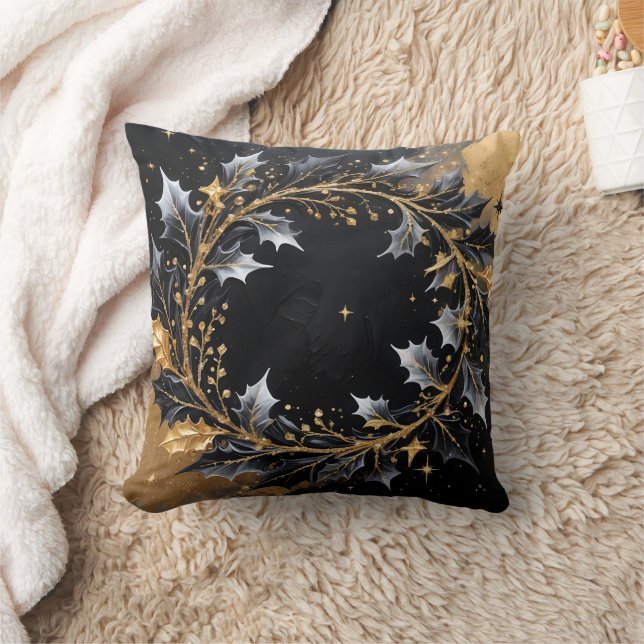 Cojín Decorativo Golden Wreath Glamour Throw Pillow (Manta)