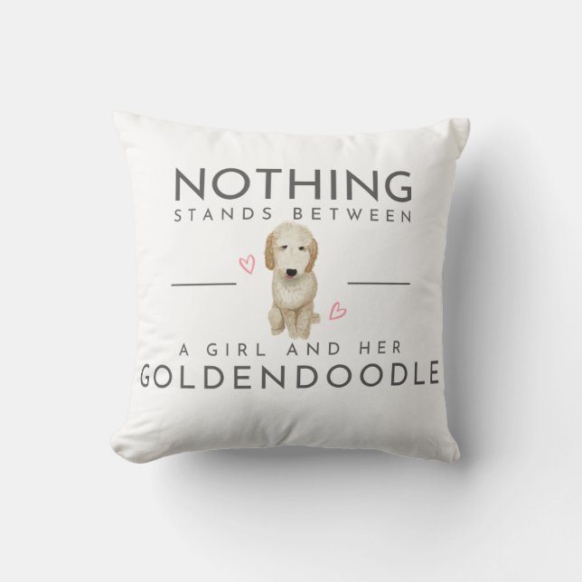 Cojín decorativo Goldendoodle (Anverso)