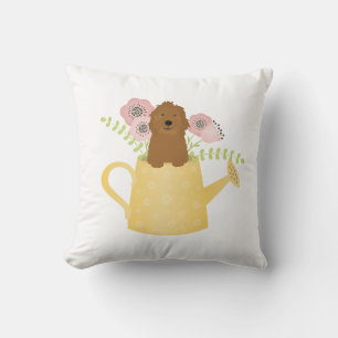 Cojín Decorativo Goldendoodle en regadera