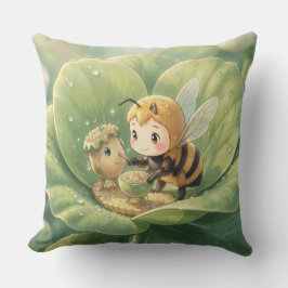 Cojín Decorativo Goldene Hummel im Blütentanz.3