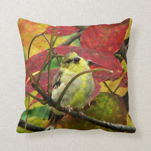 Cojín Decorativo Goldfinch en otoño