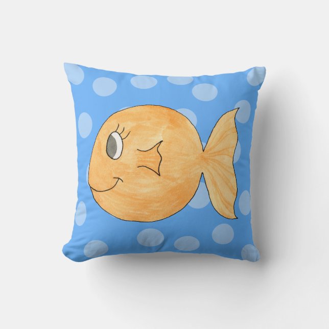 Cojín Decorativo Goldfish. (Anverso)
