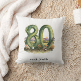 Cojín Decorativo Golf 80th Birthday at Arizona