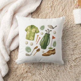 Cojín Decorativo Golf de Hawái Tema Golfer