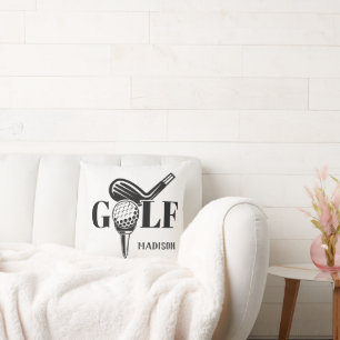 Cojín Decorativo Golf de nombre personalizado