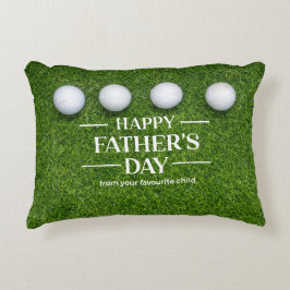 Cojín Decorativo Golf Feliz Día del Padre para los golfistas sobre 