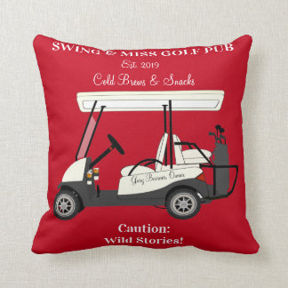 Cojín Decorativo Golf Pub Cart Beer & Snacks Wild Stories