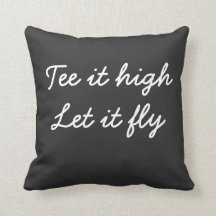 Golf Tee lo alto. Dejen volar el lema