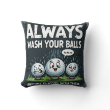 Cojín decorativo Golf Wash Your Balls