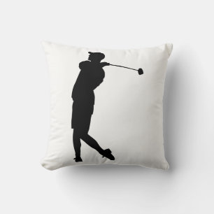 Cojín Decorativo Golfer Silhouette