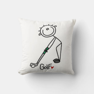 Cojín Decorativo Golfista simple de palitos