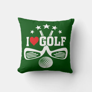 Cojín Decorativo Golfistas - Me encanta el golf, el golf