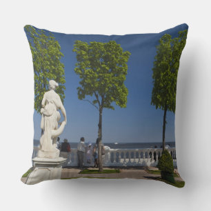 Cojín Decorativo Golfo de Finlandia desde la Villa Monplaisir