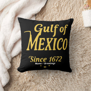 Cojín Decorativo Golfo de México desde 1672, una inmersión profunda