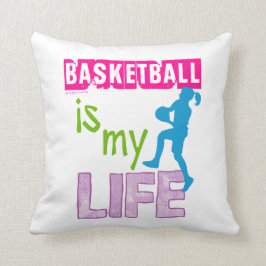 Cojín Decorativo Golly chicas - el baloncesto es mi vida